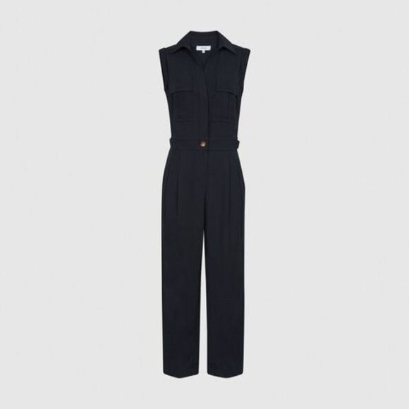 Reiss Abella Utility Belted Romper Jumpsuit - Picture 5 of 5
